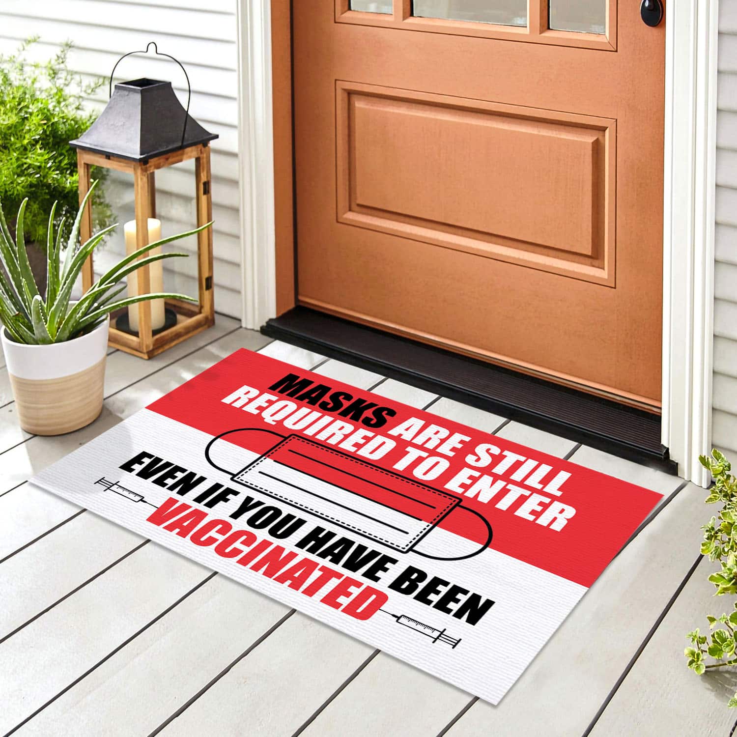 3BN. Masks Still Required (doormat) Doormat mockup 8