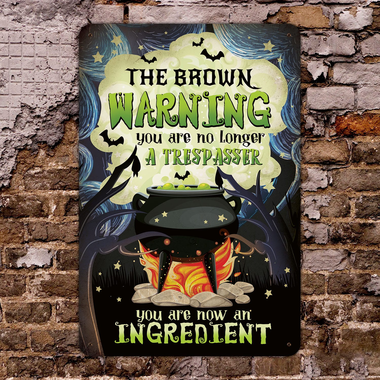 5O. Now An Ingredient-sample design Metal Sign Mockup 8