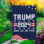 6KNG. Biden Fired 30x40 Garden Flag Mockup 1