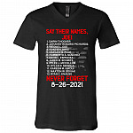 Say Their Names Tshirt, Black, V-Neck T-Shirt