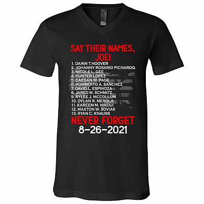 Say Their Names Tshirt, Black, V-Neck T-Shirt