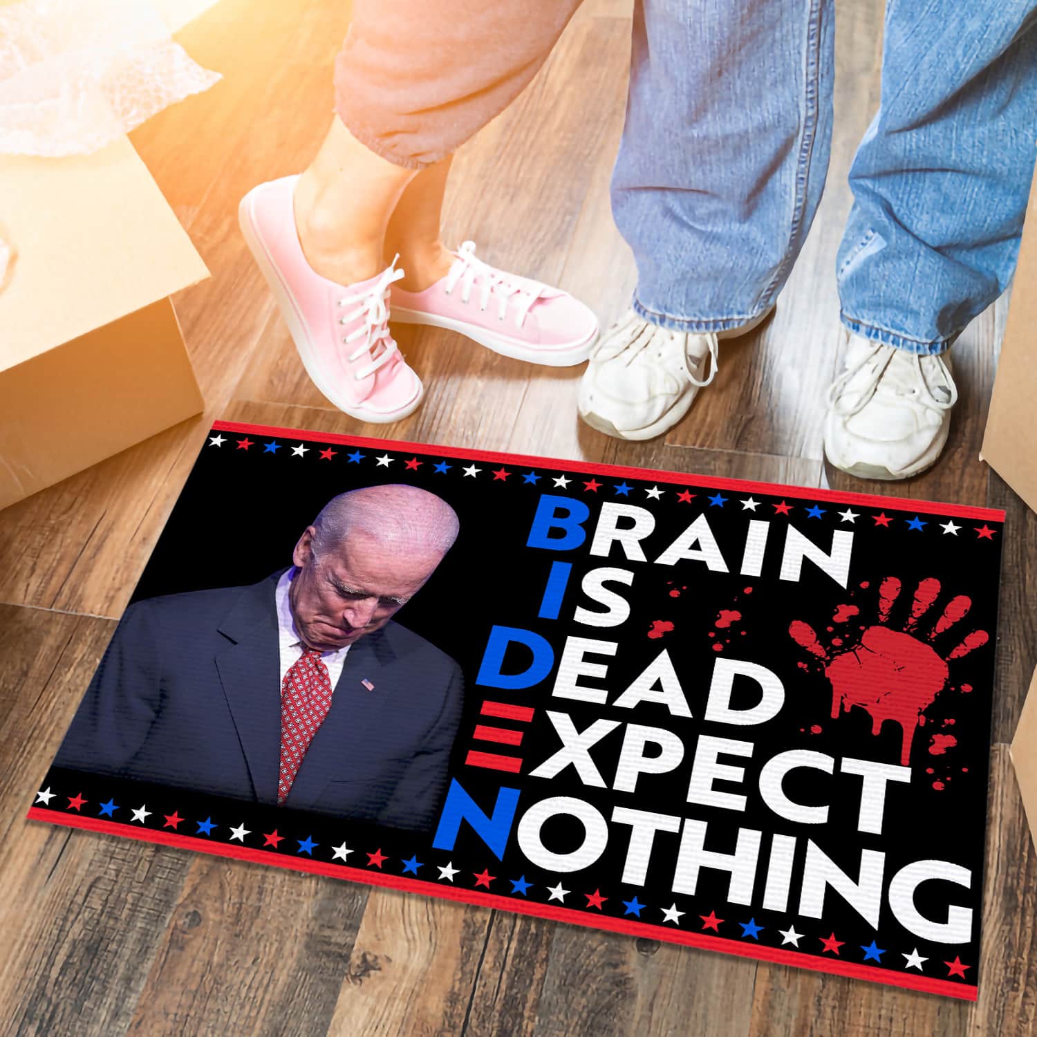 1LV. Brain Is Dead Doormat (5) (1) Doormat mockup 6