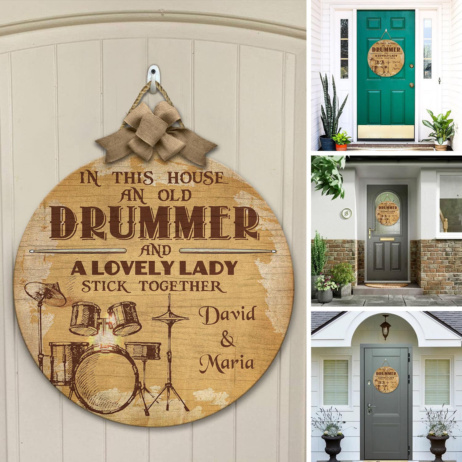 4O. Old Drummer-Sample Design Door Sign Mockup 12