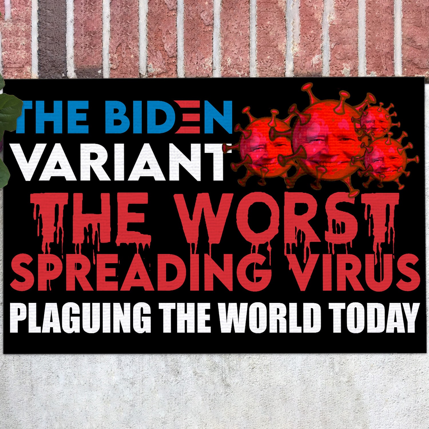 10NH. The Biden Variant (doormat) Doormat mockup 12