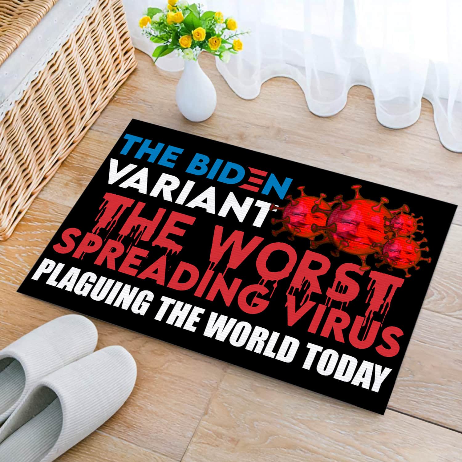 10NH. The Biden Variant (doormat) Doormat mockup 2