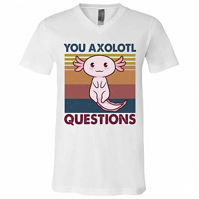 yoy, White, V-Neck T-Shirt