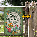 Personalized Name Saying Gardening Welcome To Garden Custom Decorative Metal Sign - Famer Plants Garden Lover Gift Metal Sign