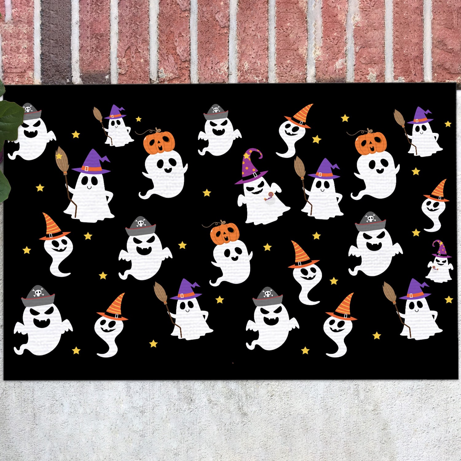 8LV. Ghost Pattern (1) Doormat mockup 12