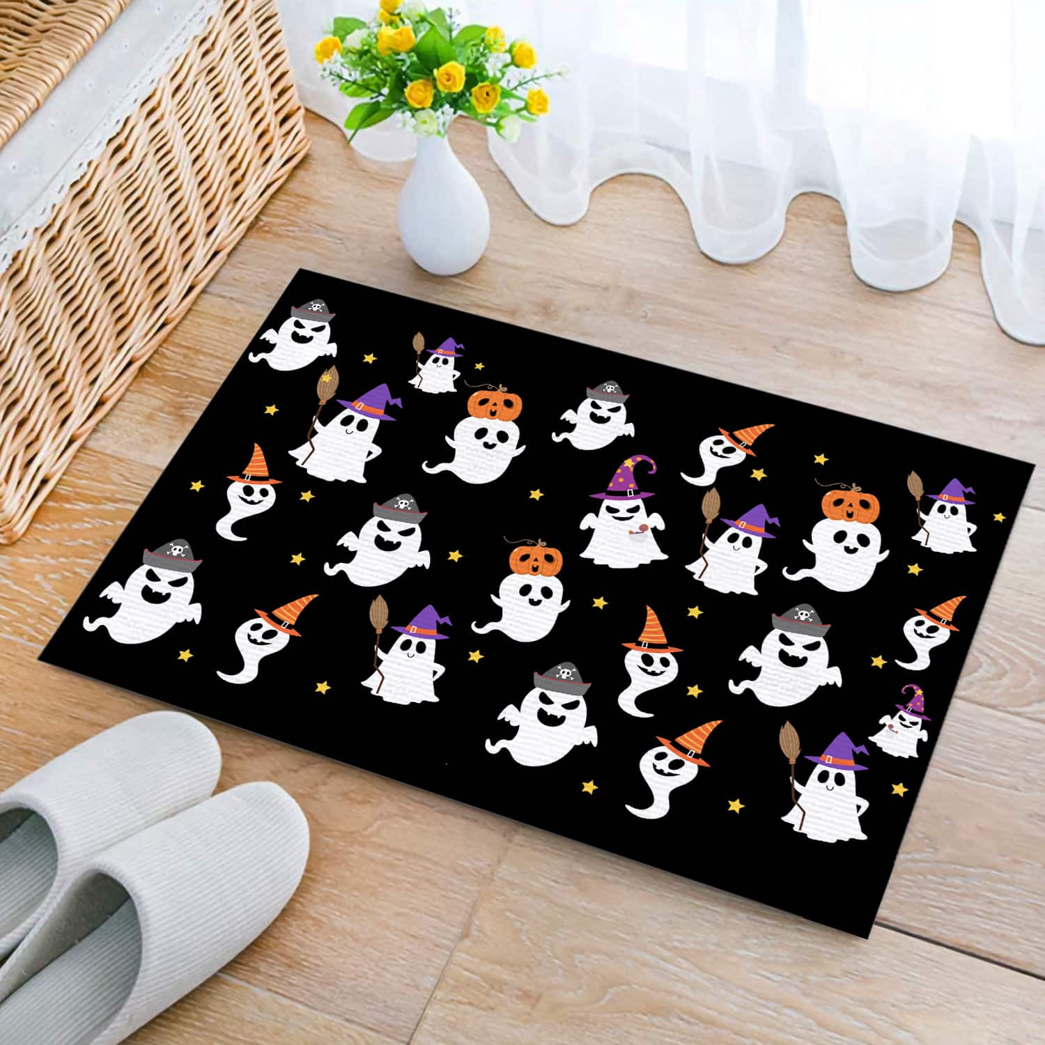 8LV. Ghost Pattern (1) Doormat mockup 2