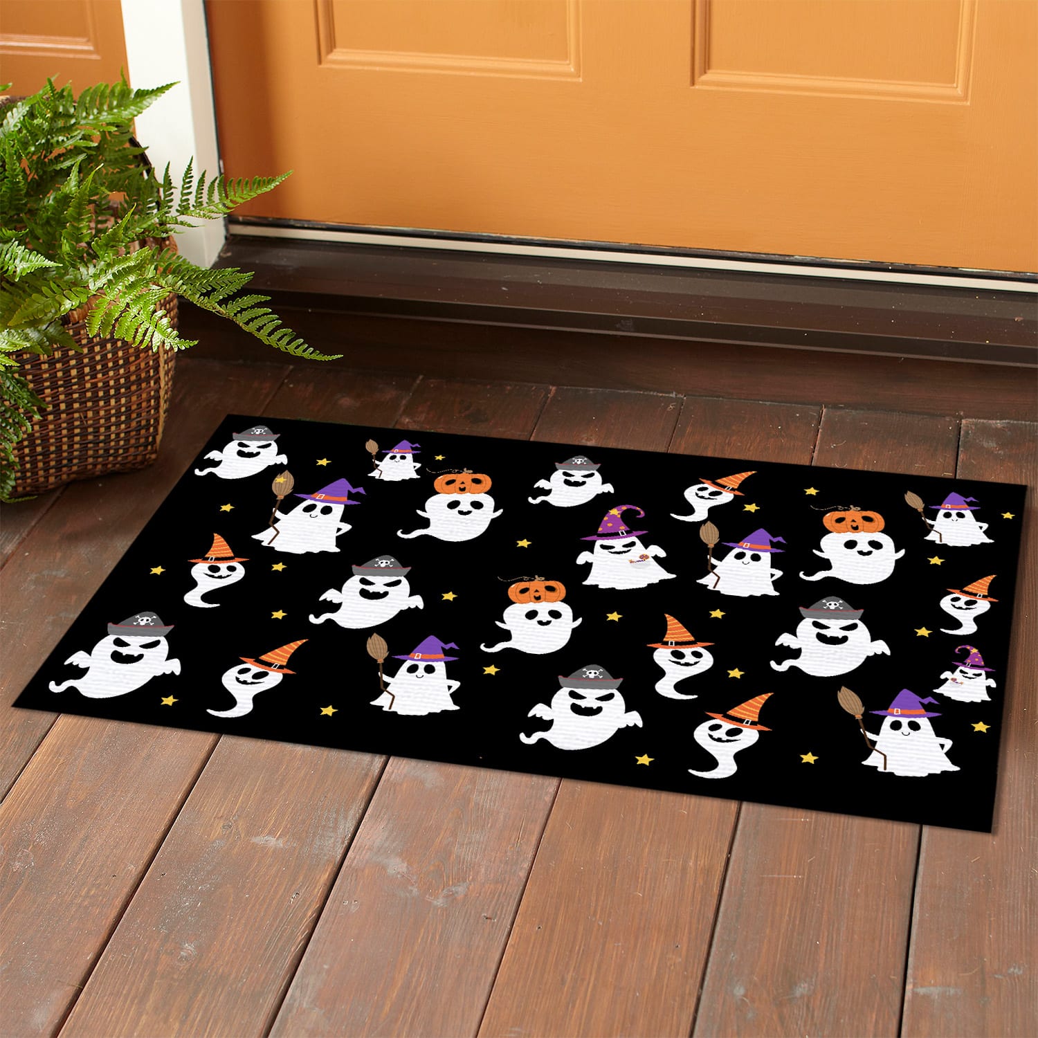 8LV. Ghost Pattern (1) Doormat mockup 1