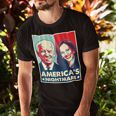 Alternative view of America's Nightmare Joe Biden Kalama Harris T-Shirt - Funny Joe Biden Kamala Harris Shirt