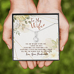 To My Wife From Husband You Are My Love Story You Are The Words That Fill My Pages Alluring Beauty Necklace