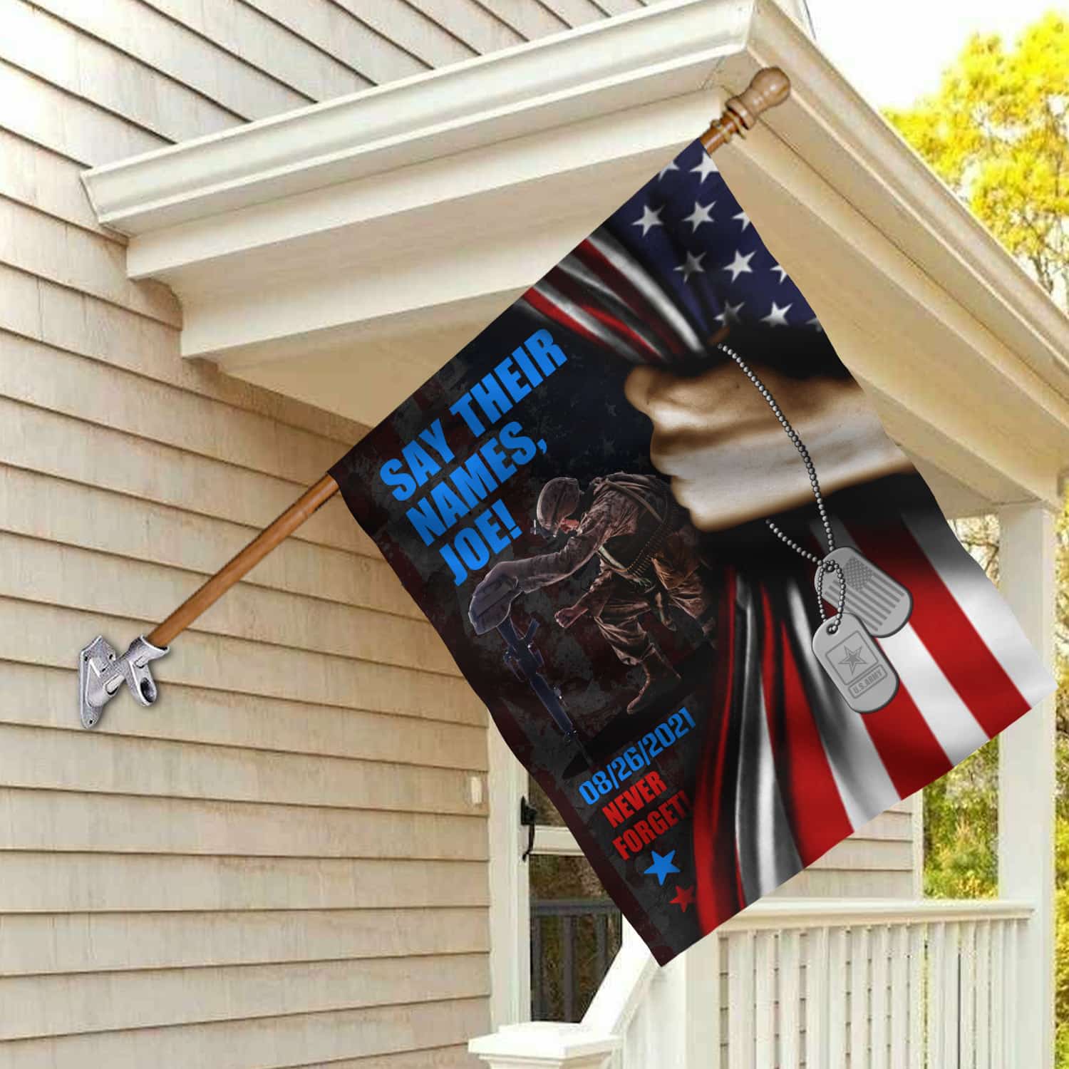 5LV. Say Their Name Joe_30x40_side 1 House Flag Mockup 2