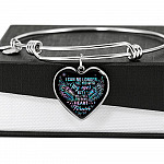I Can No Longer See You With My Eyes But I Will Feel You In My Heart Forever Butterfly Memorial Luxury Heart Pendant Necklace