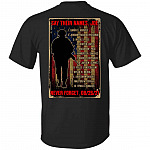 Fallen Soldiers back tee, Black, Unisex T-Shirt