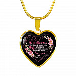 The Sweetest Time Of The Day Is When You Pray Heart Pendant Necklace