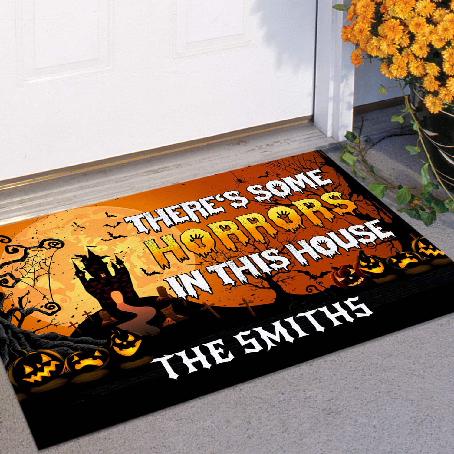 5VT. Some Horrors In This House (Sample Design) Doormat mockup 11