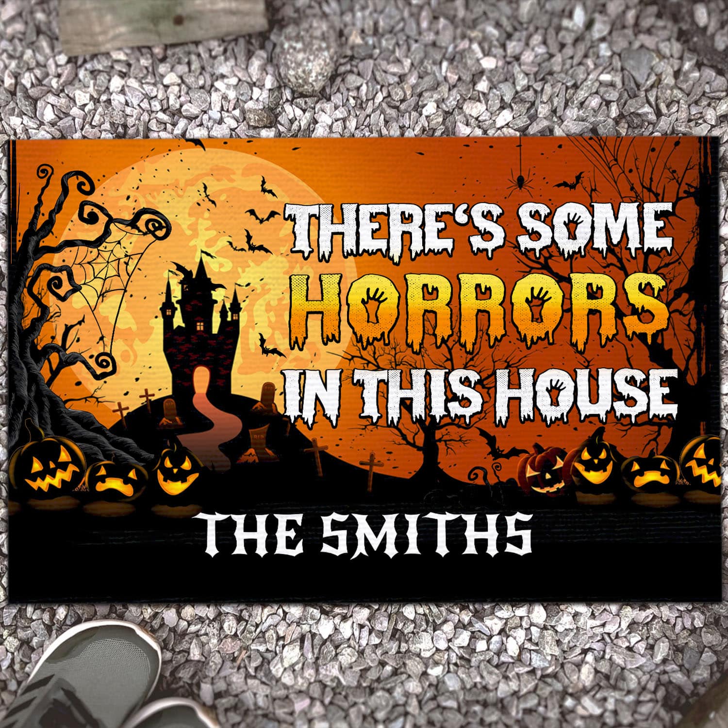 5VT. Some Horrors In This House (Sample Design) Doormat Mockup 13