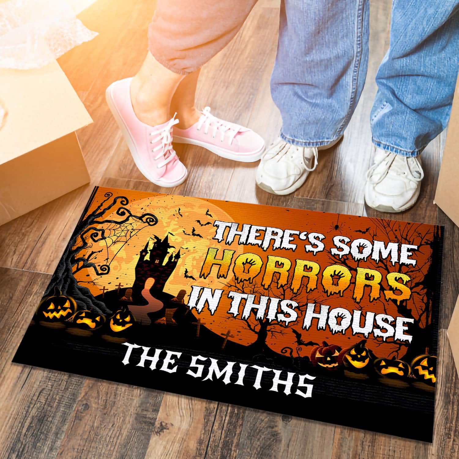 5VT. Some Horrors In This House (Sample Design) Doormat mockup 6