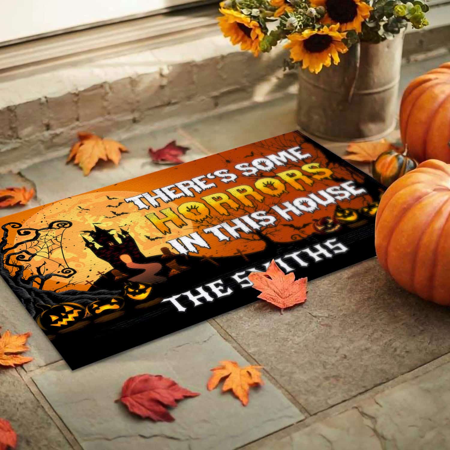 5VT. Some Horrors In This House (Sample Design) Doormat mockup 9