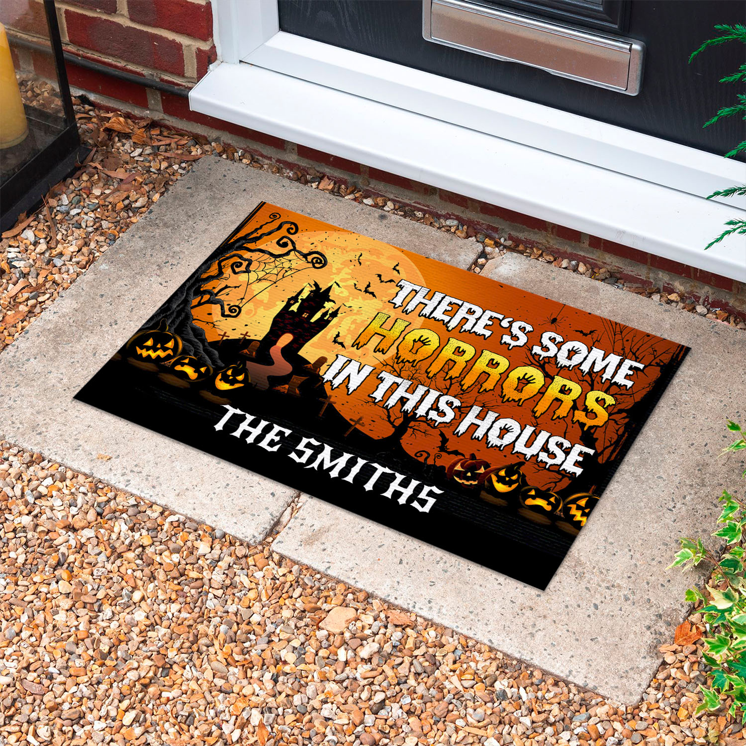 5VT. Some Horrors In This House (Sample Design) Doormat mockup 10