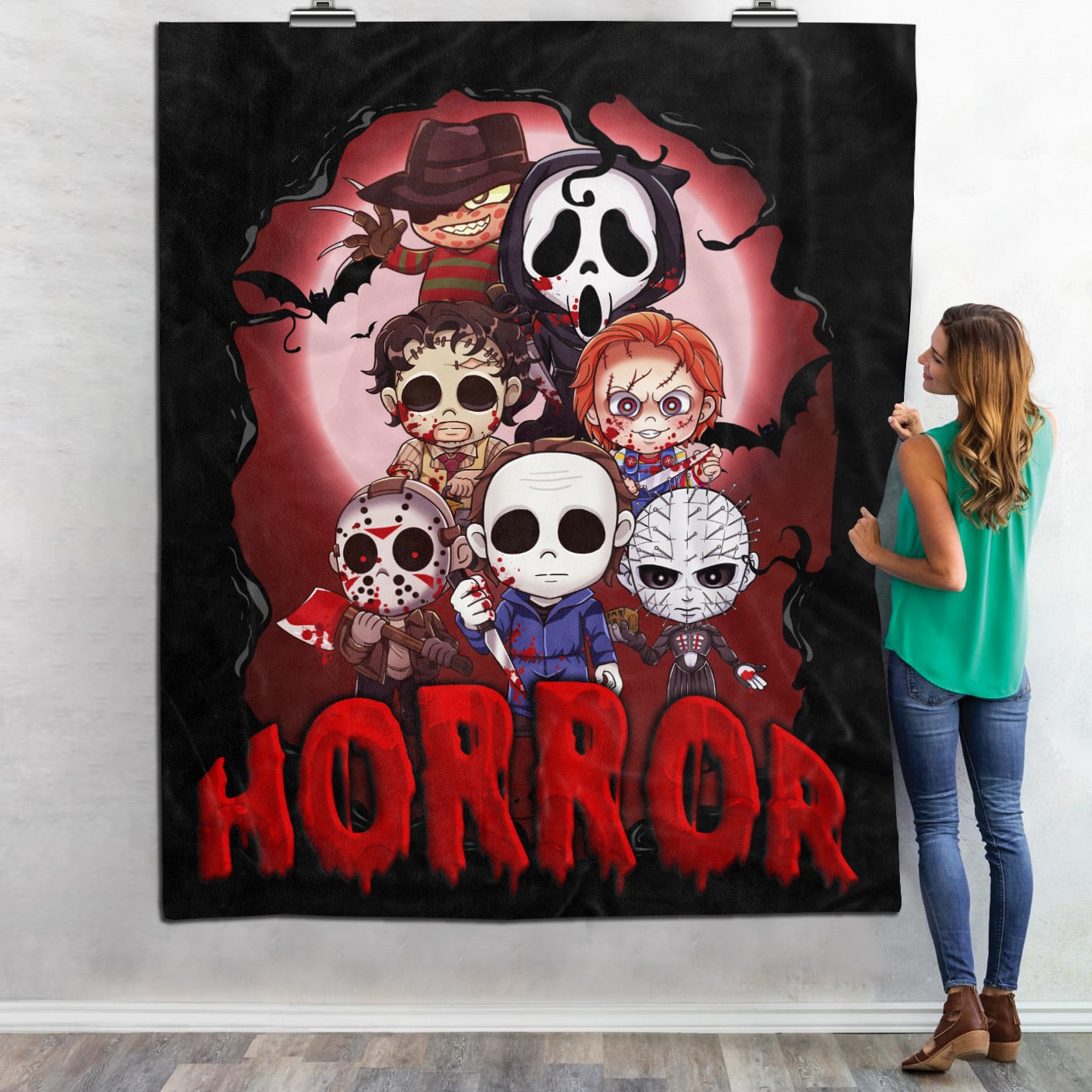 5KNG. Horror Blanket Mockup 6