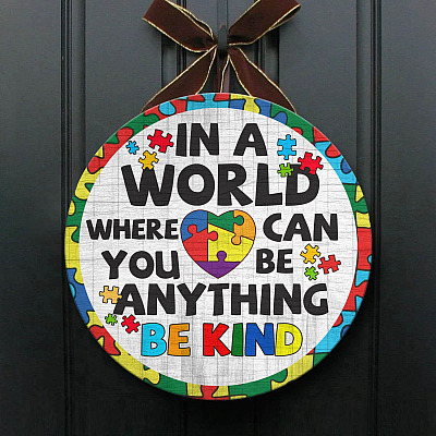 Wooden Door Sign