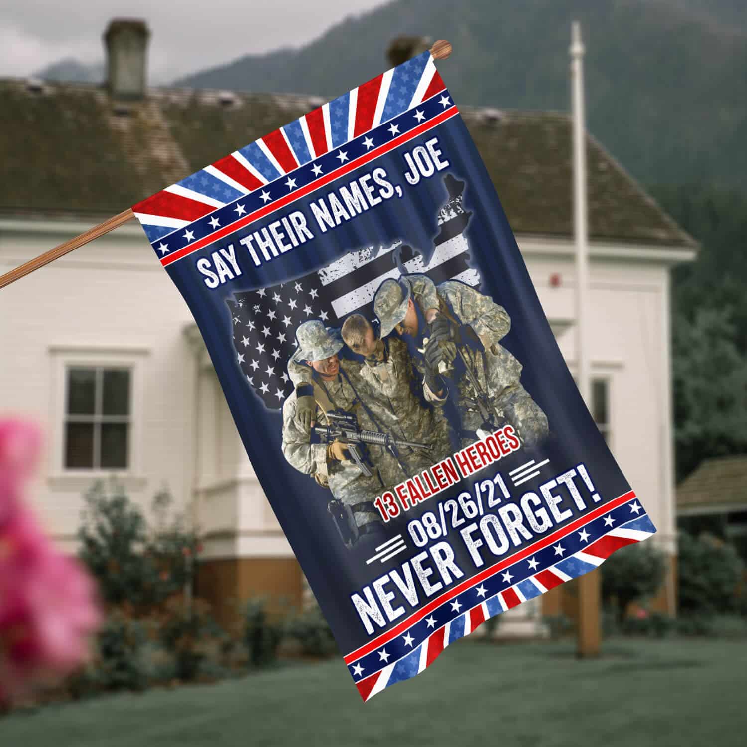 30x40 House Flag Mockup 4