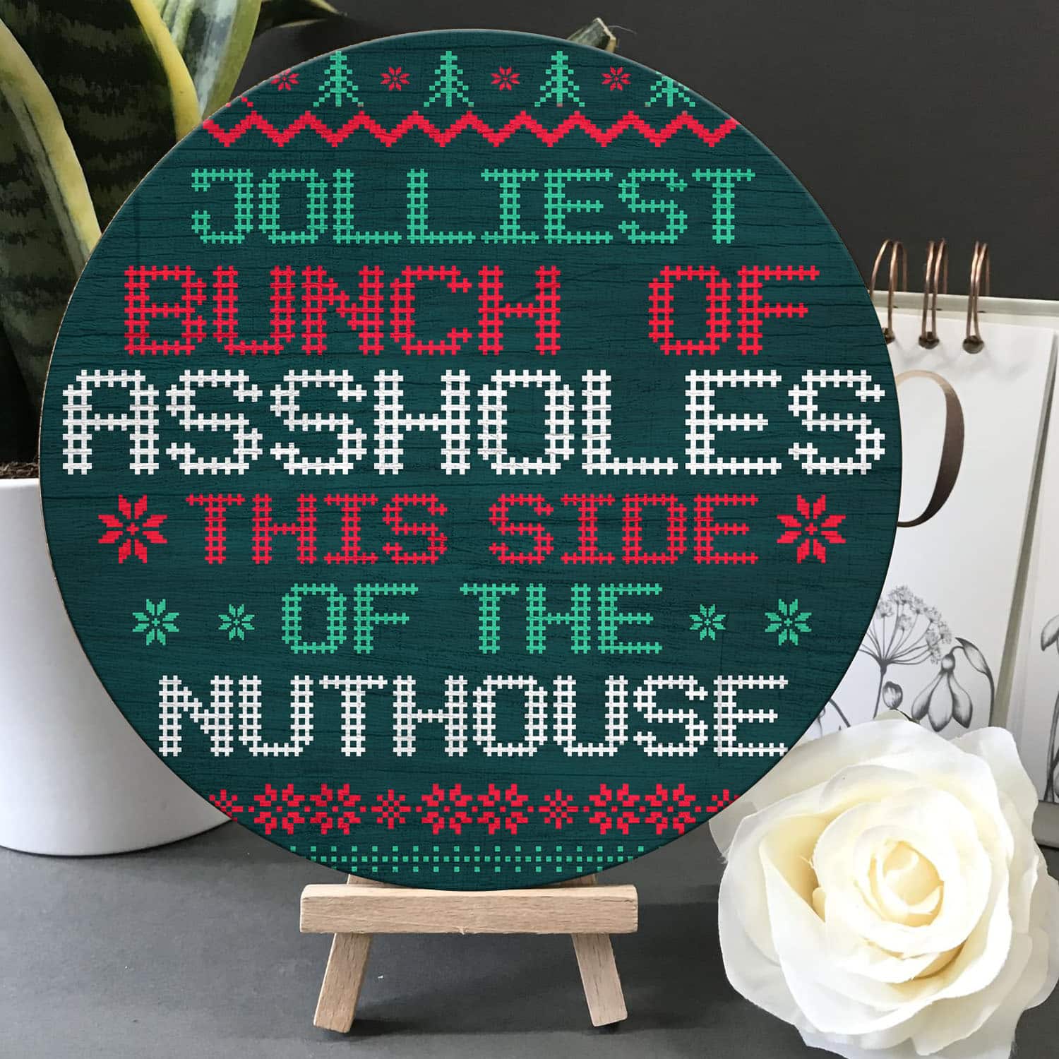 3O. Jolliest Bunch Doorsign Door Sign Mockup 5