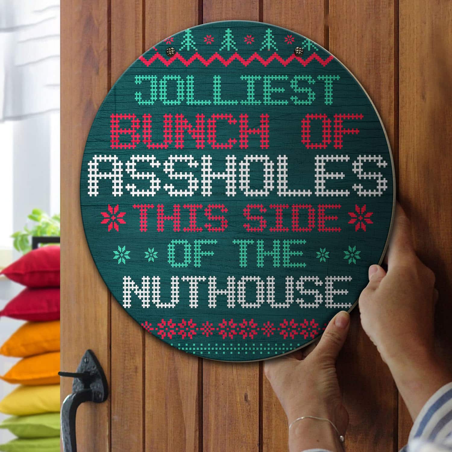 3O. Jolliest Bunch Doorsign Door Sign Mockup 13