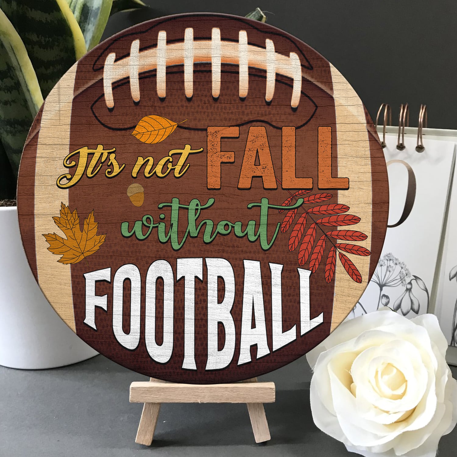 2KT. It's Not Fall Without Football (5) Door Sign Mockup 5