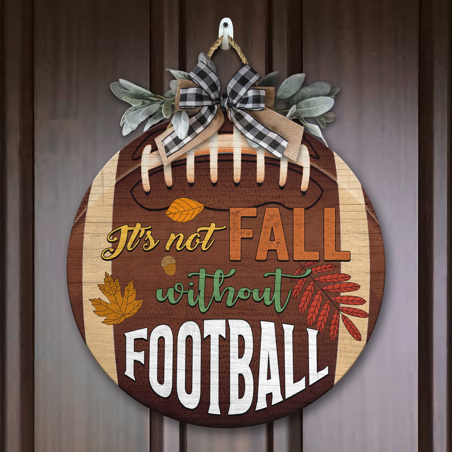 2KT. It's Not Fall Without Football (5) Door Sign Mockup 7