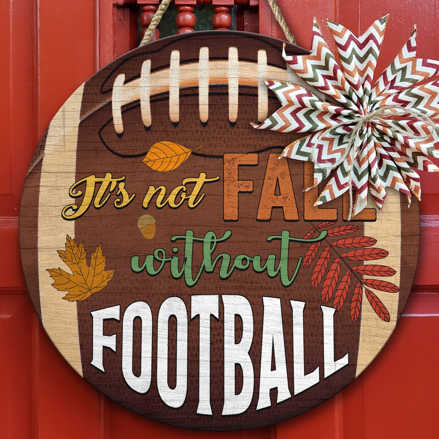 2KT. It's Not Fall Without Football (5) Door Sign Mockup 10