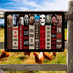 4LV. Horror Character Metal Sign Metal Sign Mockup 5