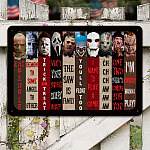 4LV. Horror Character Metal Sign Metal Sign Mockup 8