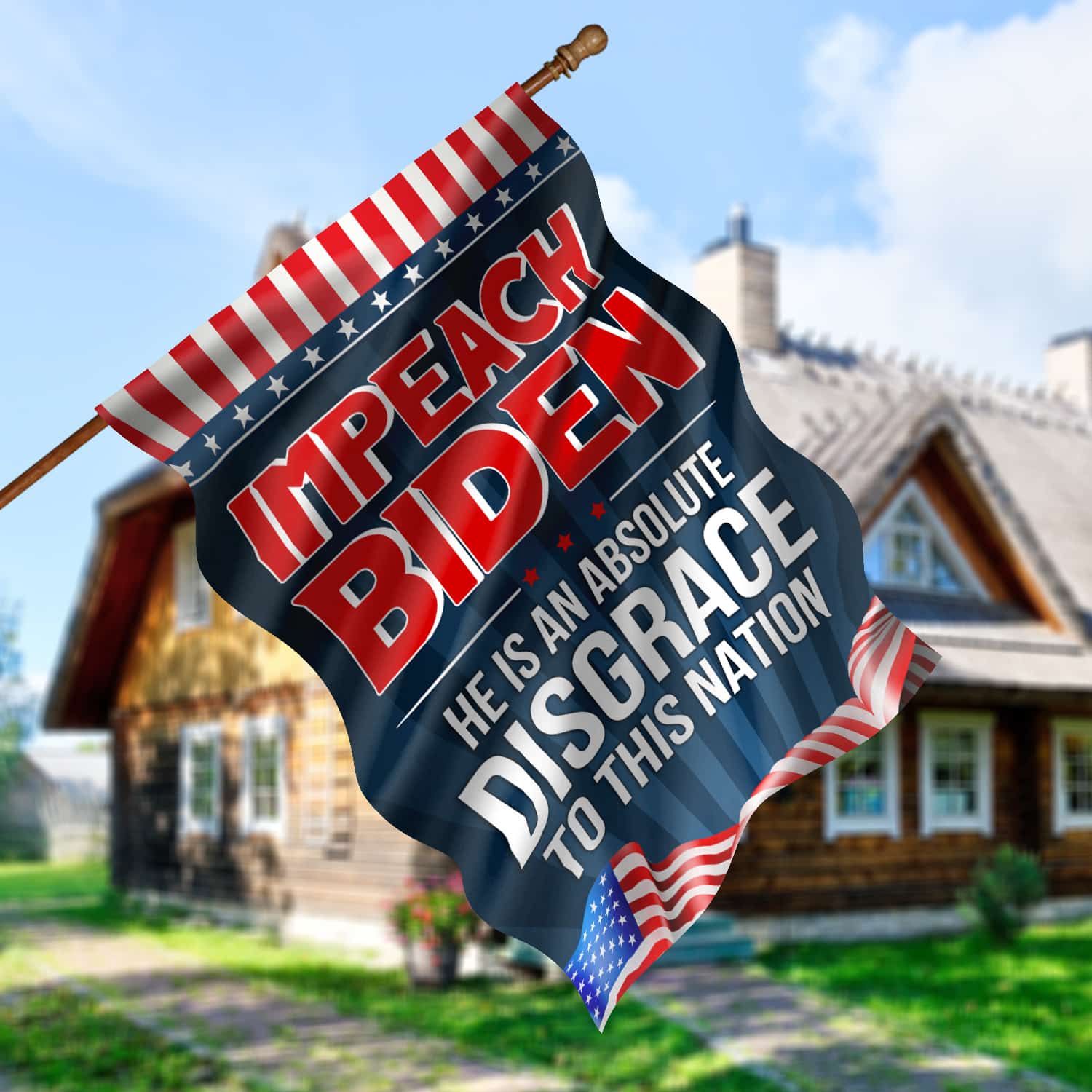 30x40 House Flag Mockup 5