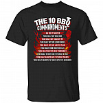 1N. The 10 BBQ Commandments (5), Black, Unisex T-Shirt