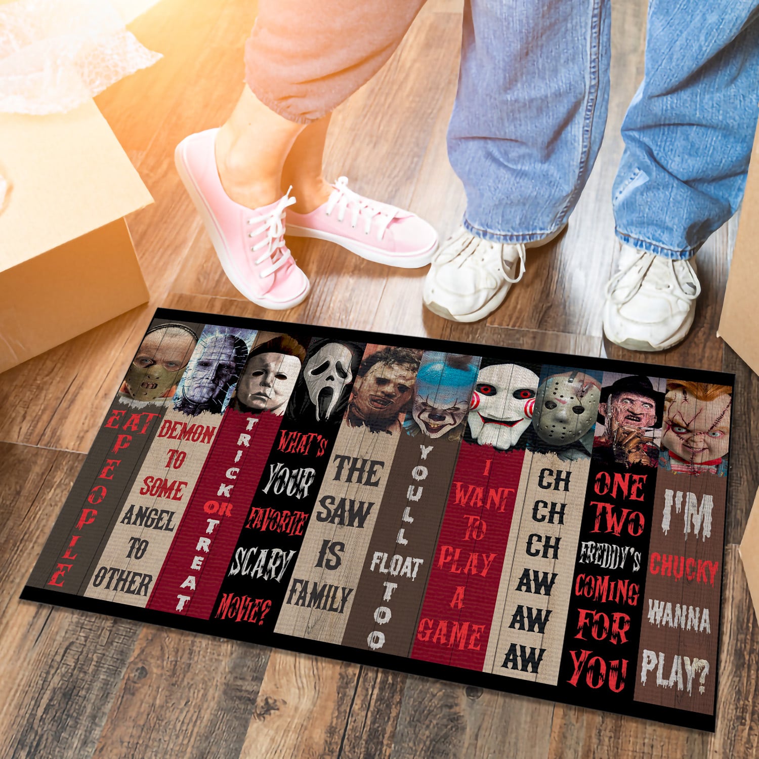 4LV. Horror Character Doormat Doormat mockup 6