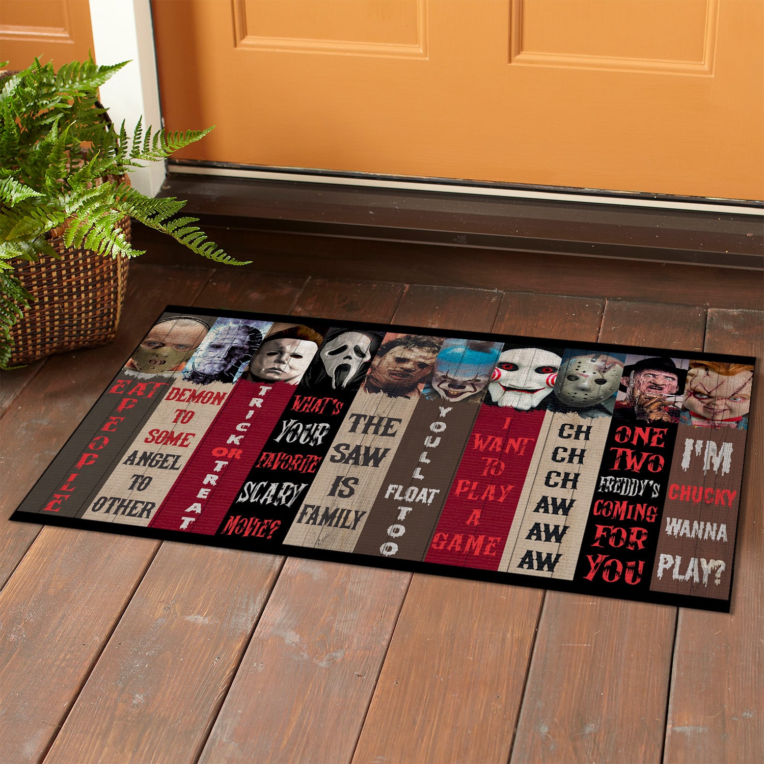 4LV. Horror Character Doormat Doormat mockup 1