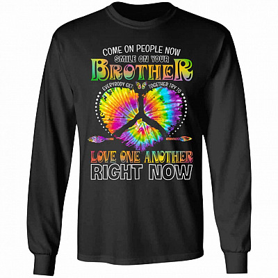 Come On People Now (5), Black, Long Sleeve