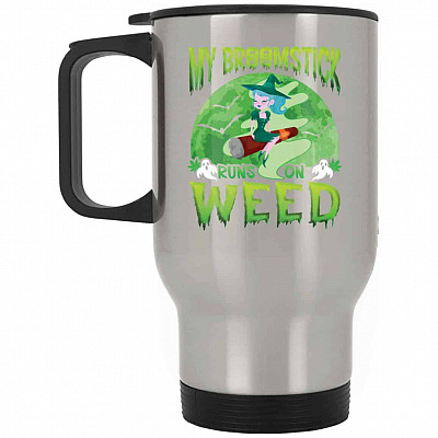 14 oz. Silver Travel Mug
