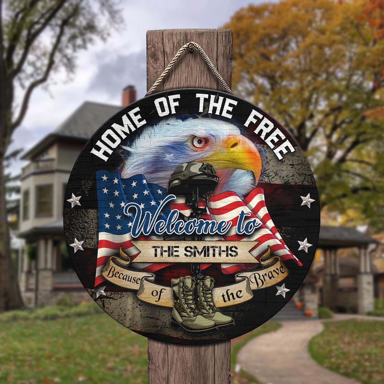 Sample Design Door Sign Mockup 3