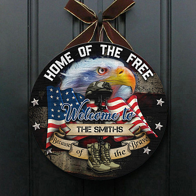 Wooden Door Sign