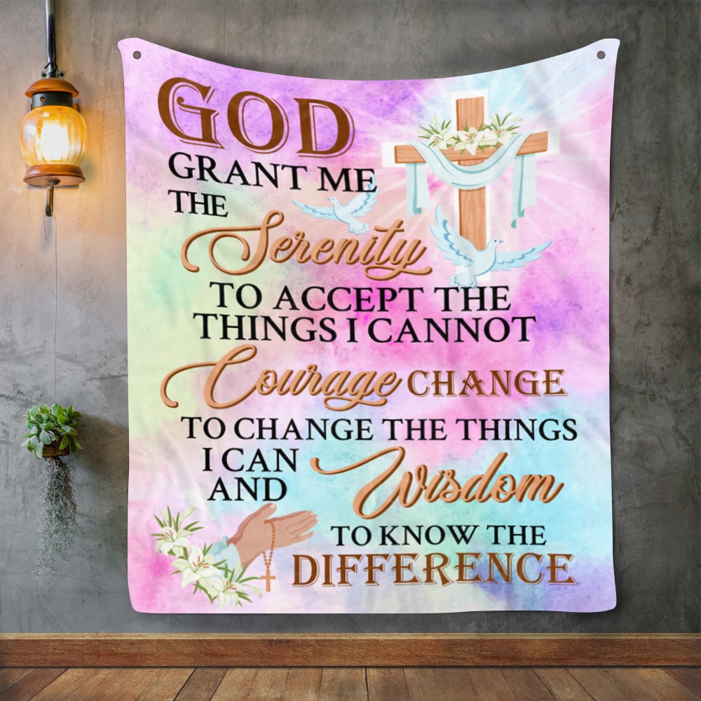 10. God Grand Me The Serenity Blanket Mockup 2