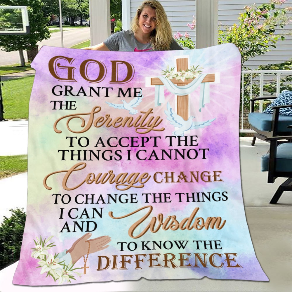 10. God Grand Me The Serenity Blanket Mockup 4