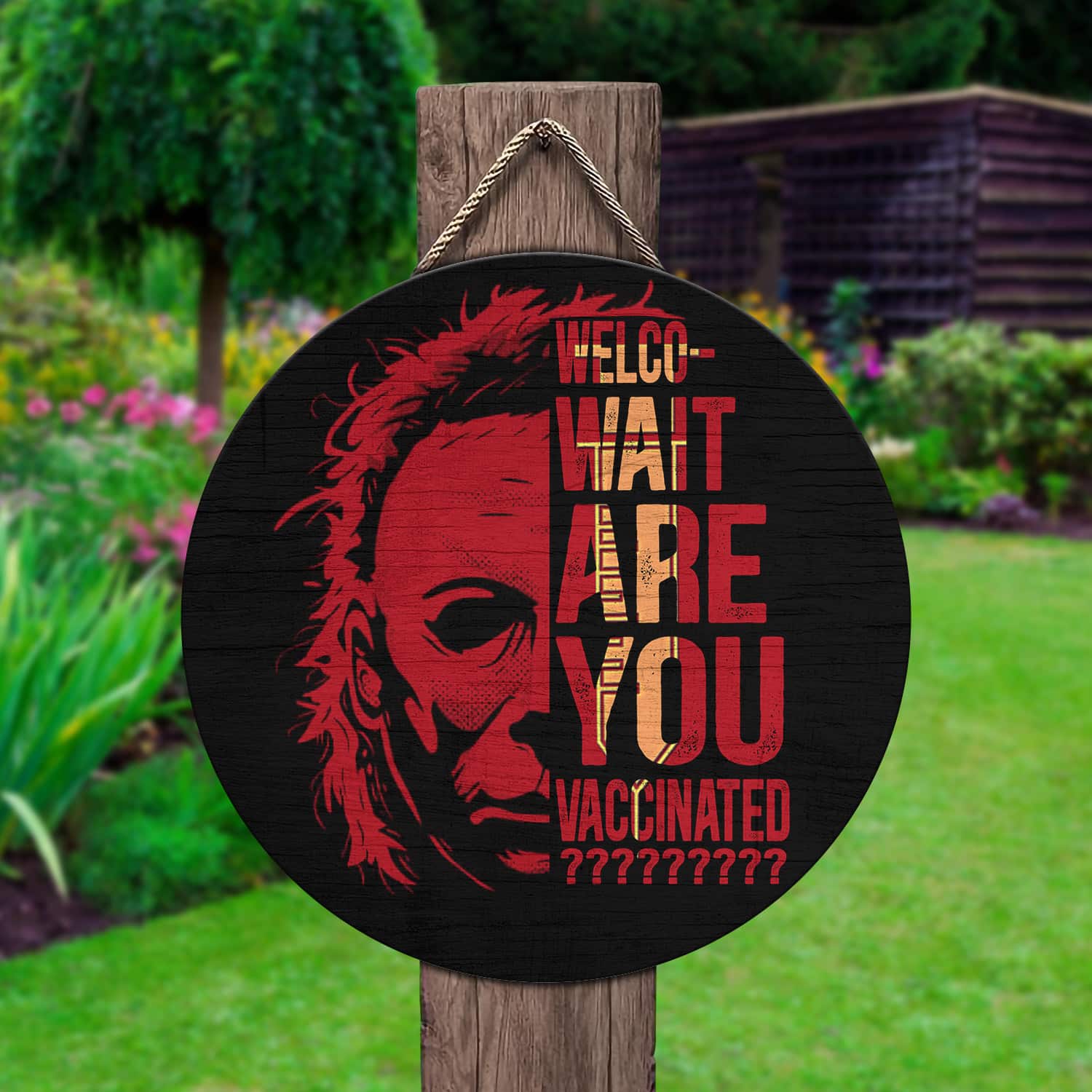 4KT. Welco- Wait Are You Vaccinated Door Sign Mockup 2