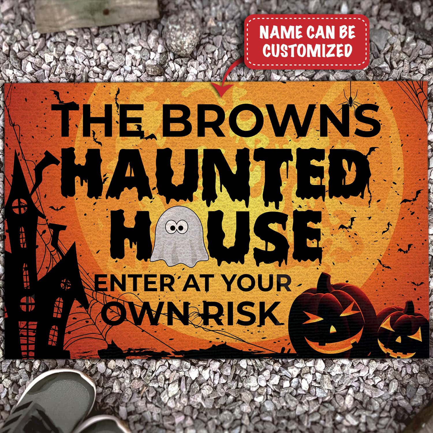 3KT. Haunted House Enter At Own Risk Mockup 3