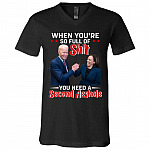 shit, Black, V-Neck T-Shirt