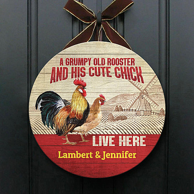 Wooden Door Sign