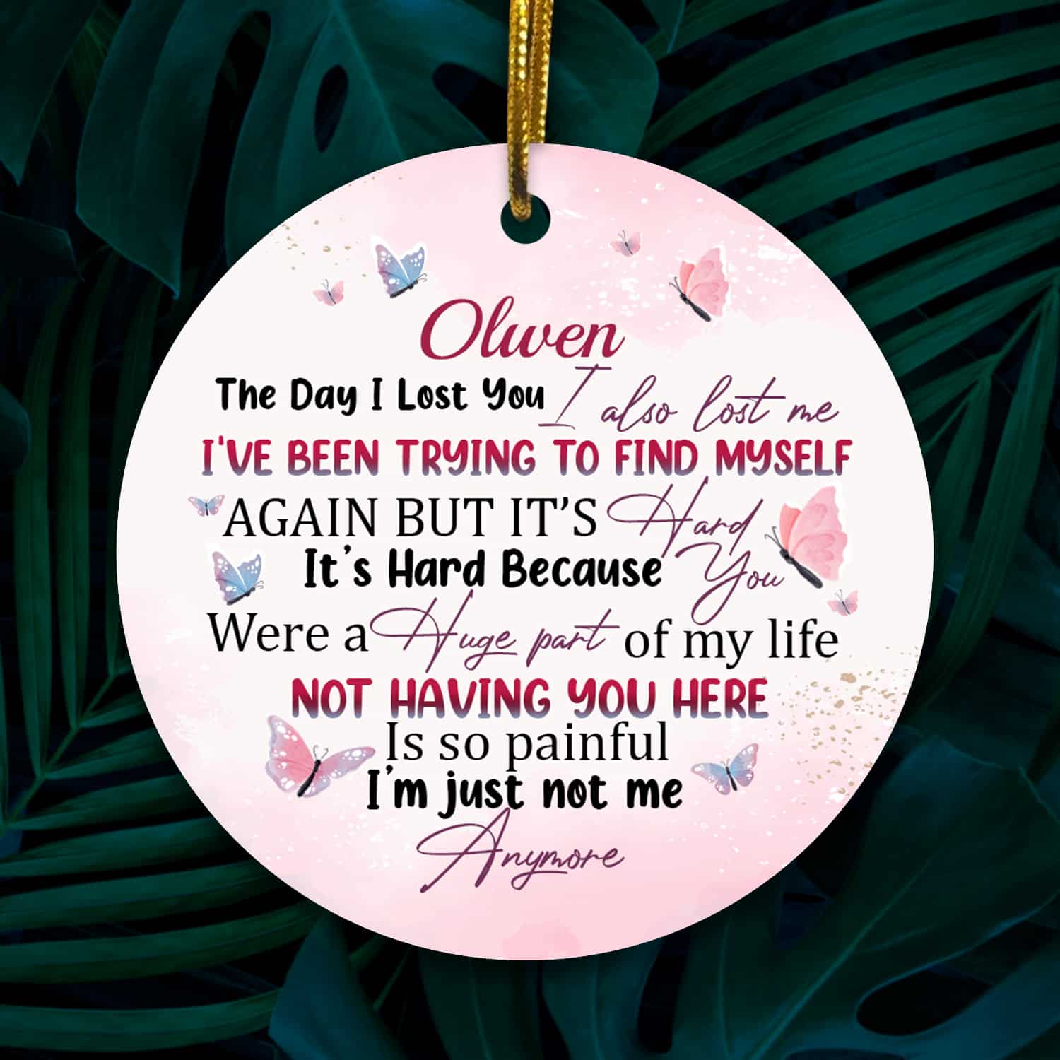 4KNG. Lost you (sample design) Circle Mockup 2